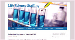 Desktop Screenshot of lifesciencestaffing.com